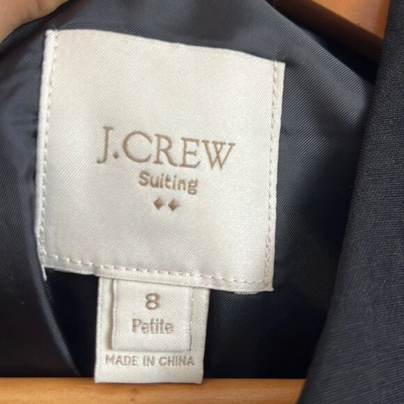 J. Crew Suiting Dress Womens Size 8 Petite Black - Picture 6 of 7